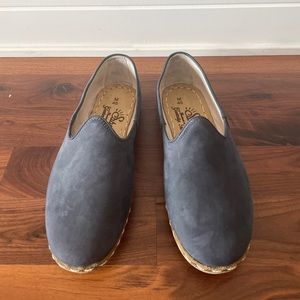 SABAH (M - 45) Sz 12 Blue Leather & Suede